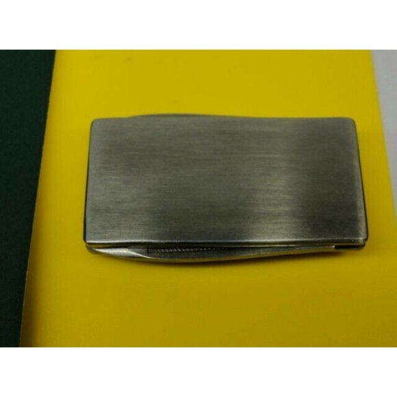 Money Clip Jaguar Stainless Steel Knife Nail File Credit Card Cash - Picture 3 of 10